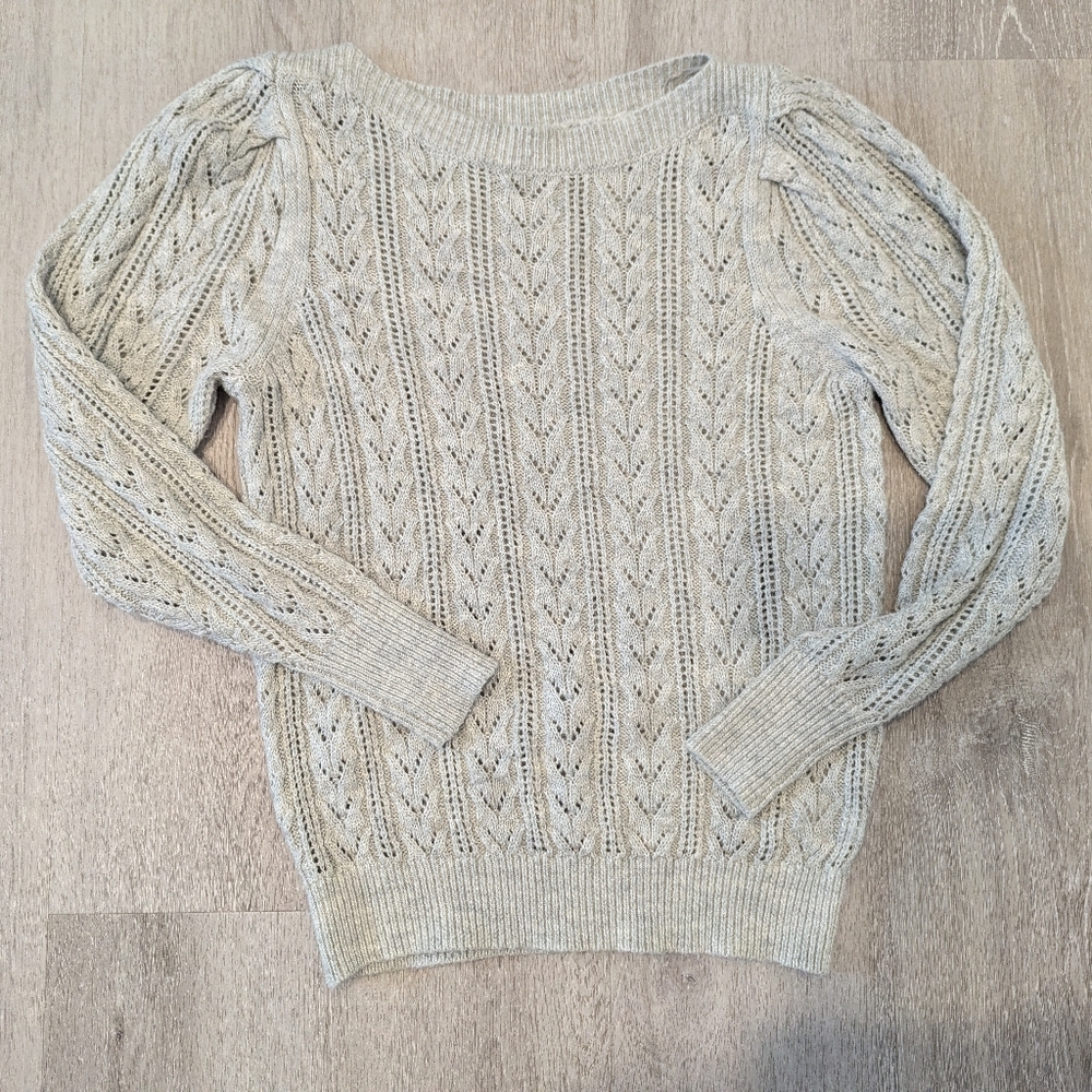 RW&CO. Light Gray Textured Sweater